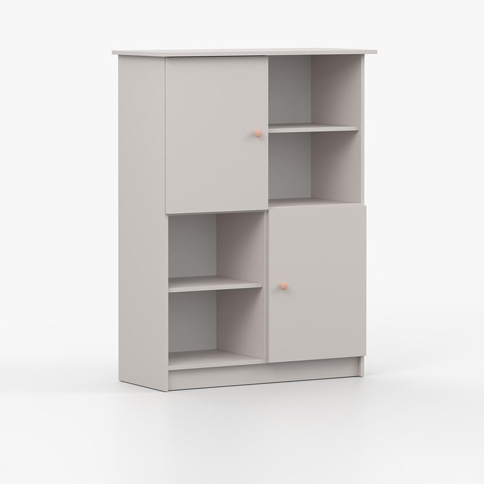 imoebel24 Regal Kaschmir, Rosa 95x130x43 cm