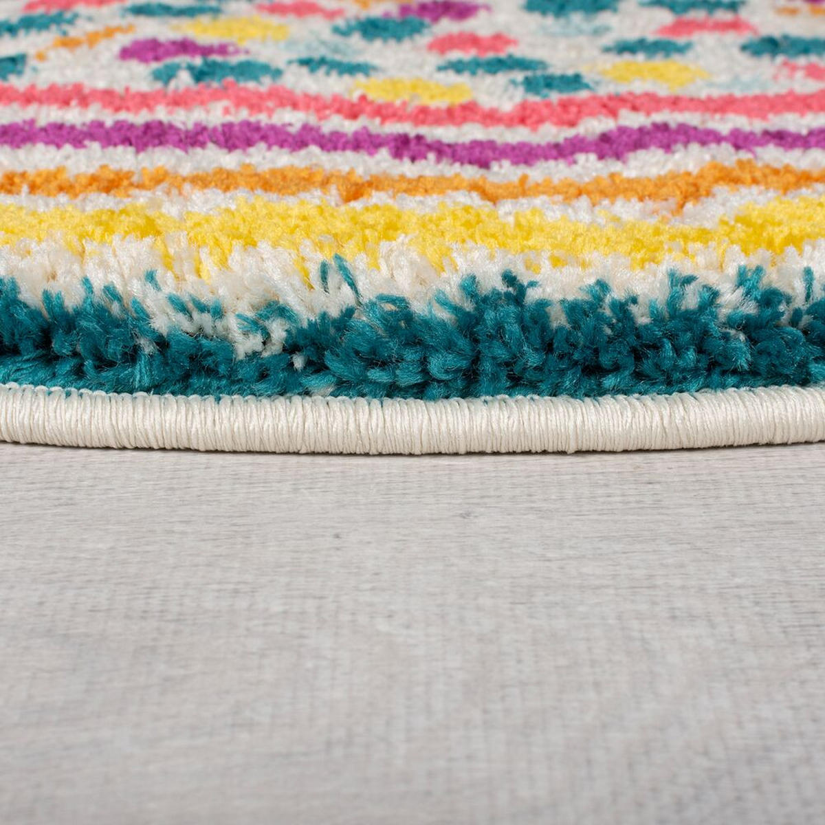 KINDERTEPPICH Shaggy-Design, pflegeleicht, bunt HOLME, 100x100 cm - Multicolor, Textil (100/100cm) - KADIMA DESIGN