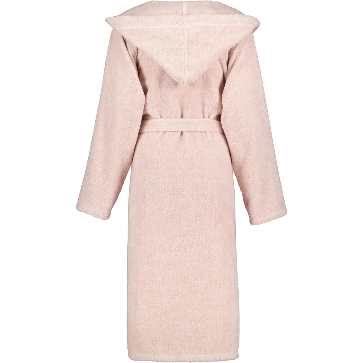 BADEMANTEL DAMEN KAPUZE PURE 5223 PUDER - 383 - Rosa, Textil (XLnull) - Cawoe
