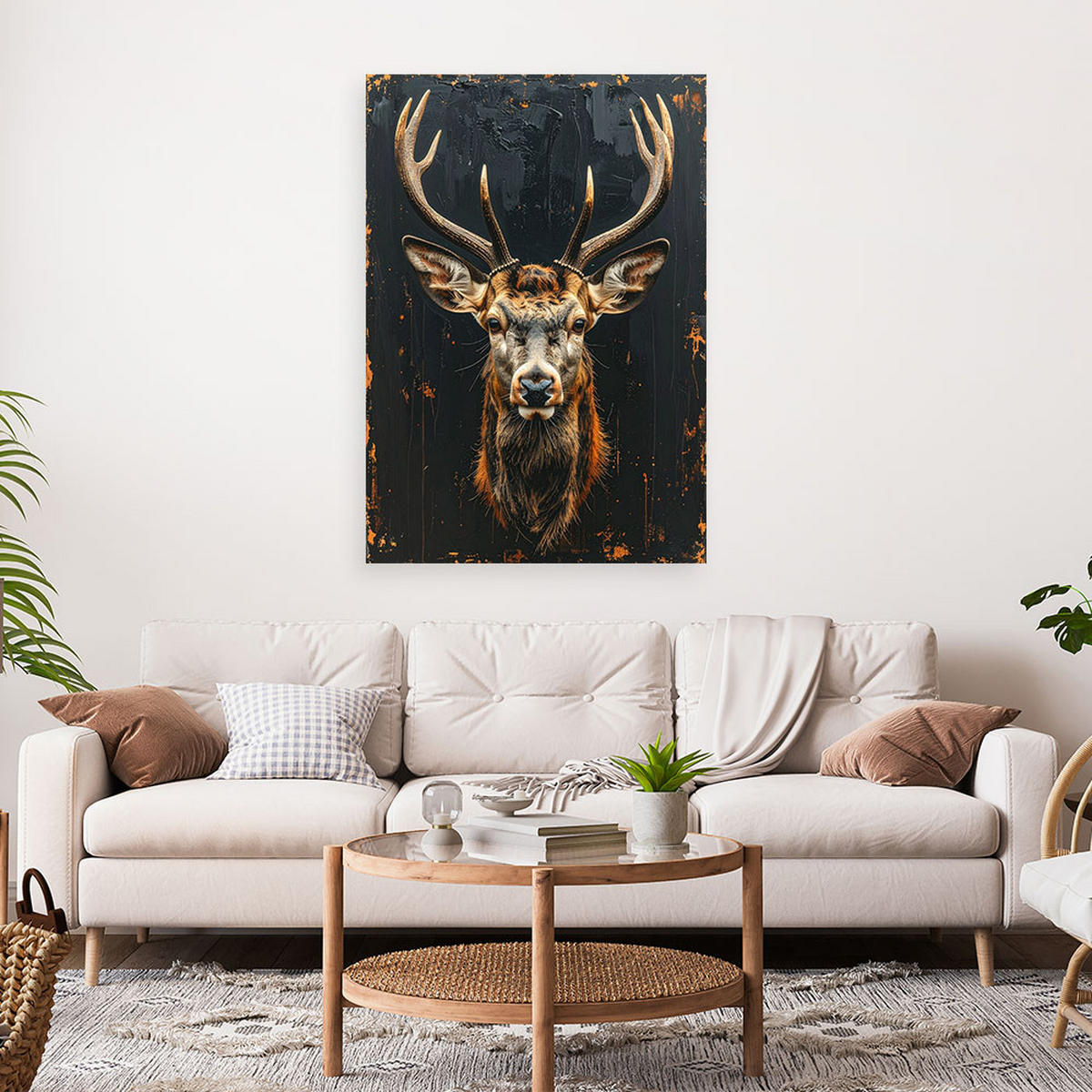 LEINWANDBILD Tiere 40x60cm - Schwarz, Textil (40/60cm) - Feeby