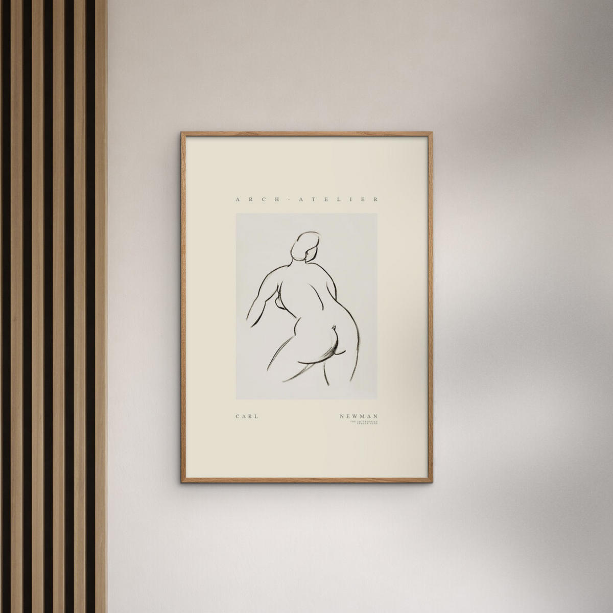 POSTER Arch Atelier - Carl Newman 02 - Naturfarben, Papier (70/100/0.1cm) - Poster&Frame