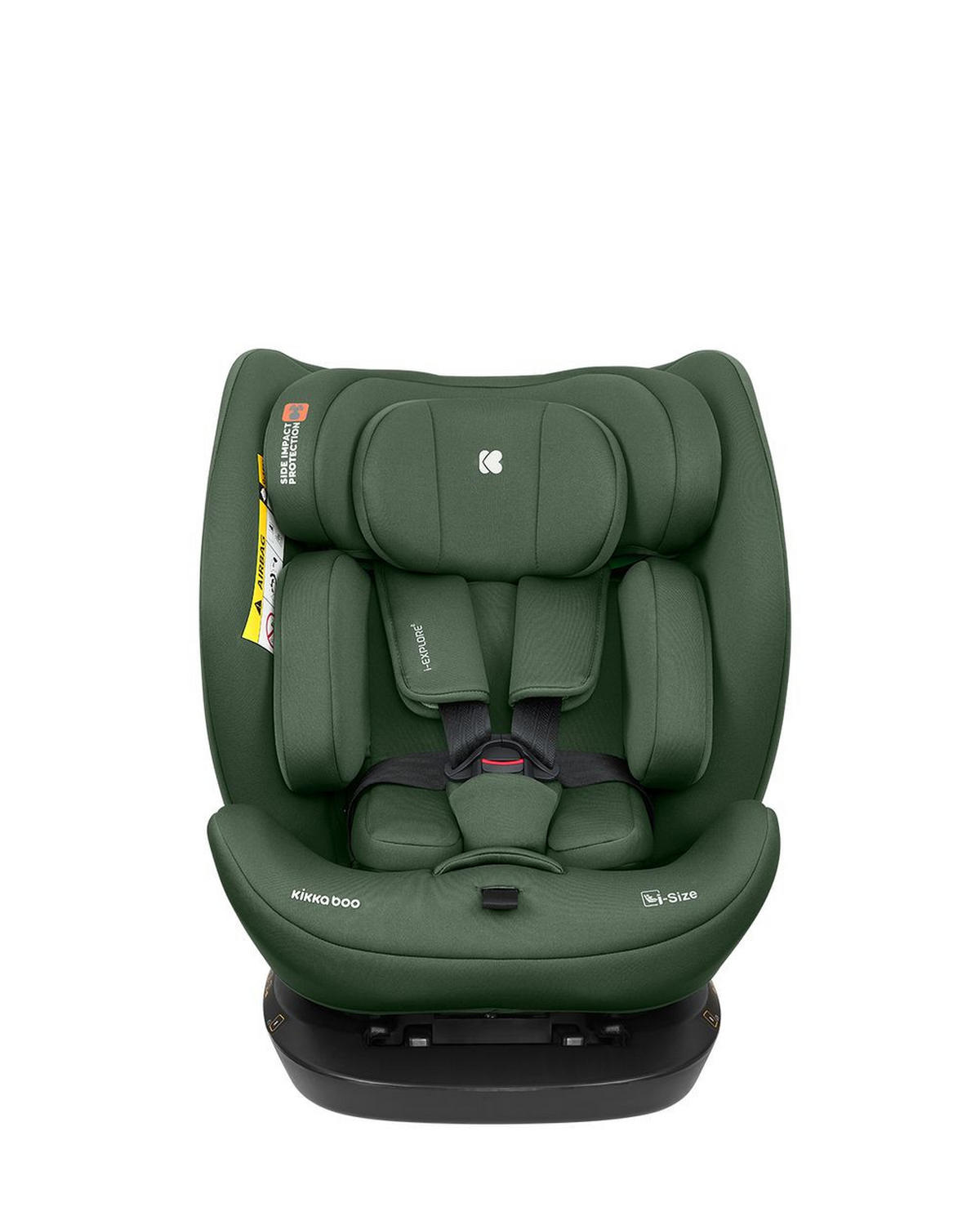 KINDERSITZ i-Explore i-Size grün (40 - 150 cm) verstellbare Kopfstütze, Gurt - Grün, Kunststoff (46/57/48cm) - Kikka boo