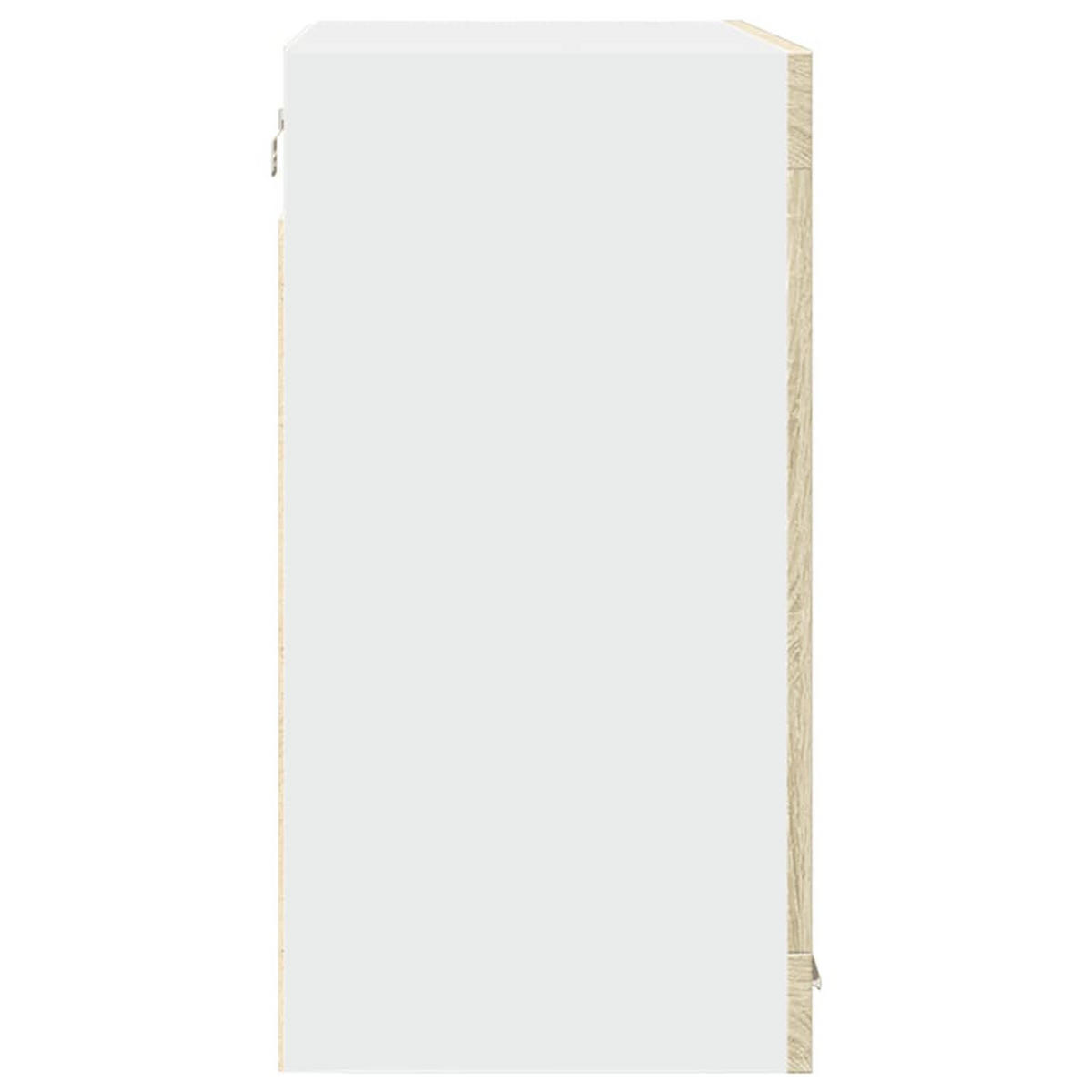 HÄNGEGLASSCHRANK Lyon Sonoma-Eiche 80/31/60 Cm Holzwerkstoff - Sonoma Eiche, Holzwerkstoff (31/60/80cm) - vidaXL