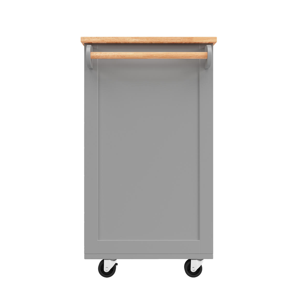 SERVIERWAGEN 102x45x92cm Grau mit verstellbaren Trennwänden & Lenkrollen - Grau, Holzwerkstoff (102/92/45cm) - Modfu