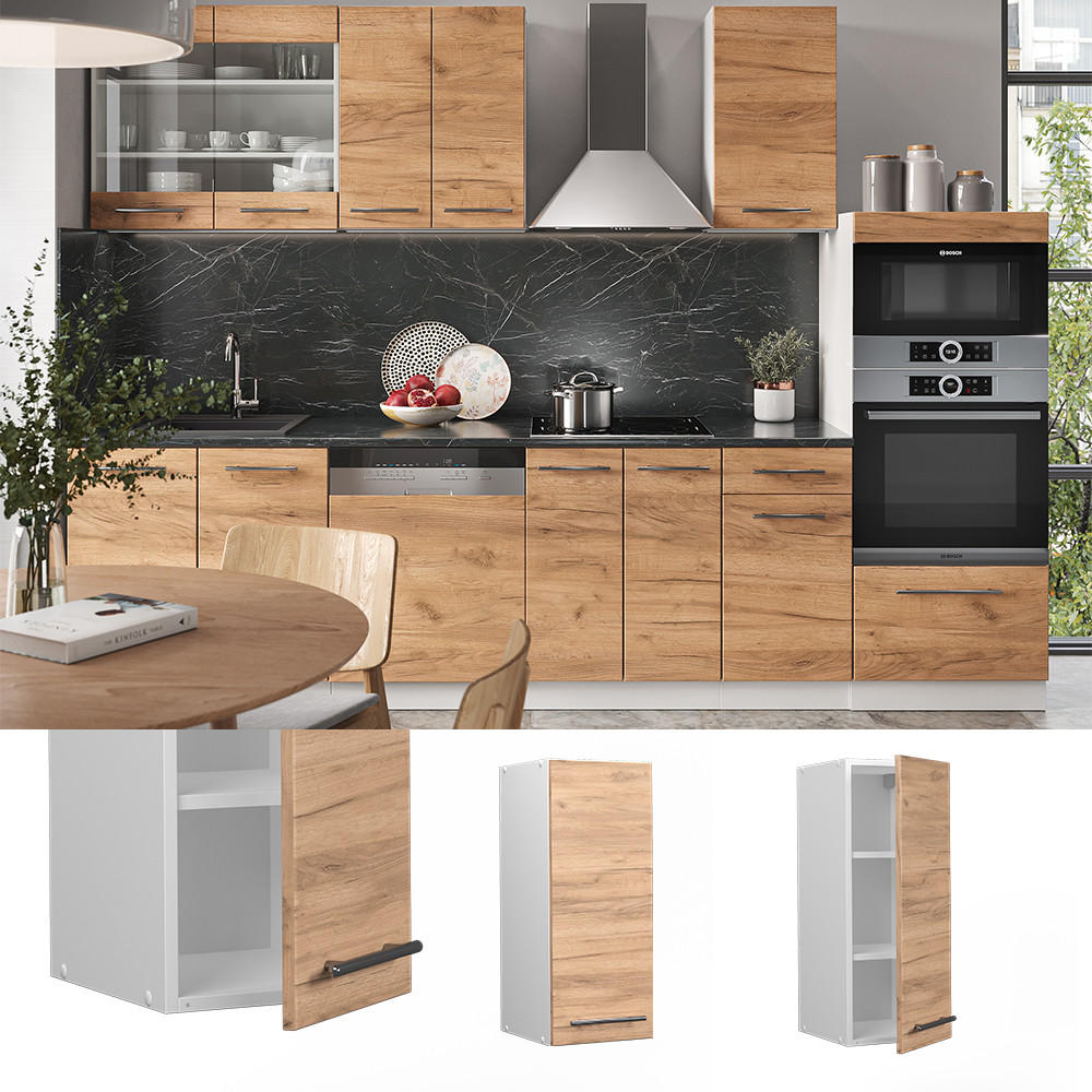 HÄNGESCHRANK Fame-Line Goldkraft Eiche 30 cm - Honigeiche/Eiche Wotan, Holzwerkstoff (30/72/34.1cm) - Vicco