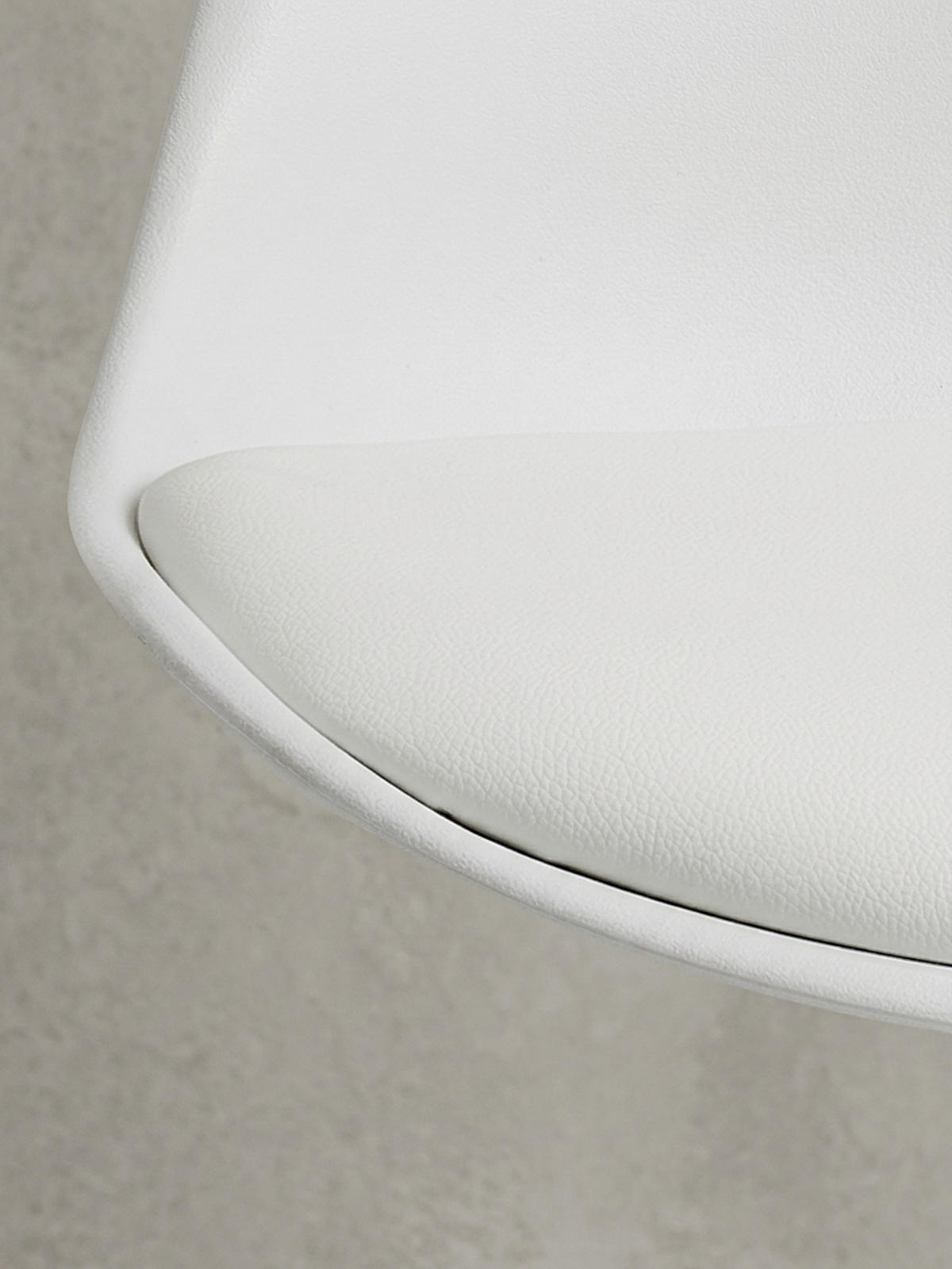 ESSZIMMERSTUHL 2er Set Kunstlederbezug mit Holzgestell Modern gepolstert, Weiß 52x49x87 cm - Weiß, Holz/Kunststoff (52/87/49cm) - KADIMA DESIGN