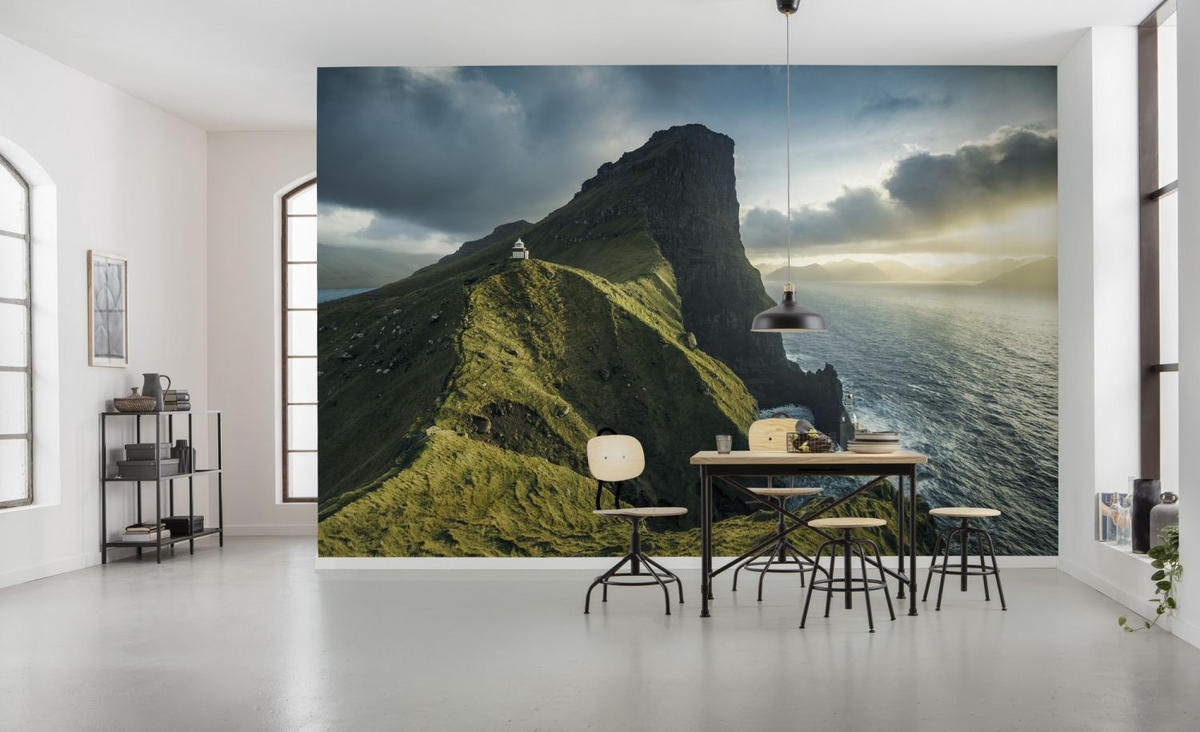 FOTOTAPETE Landschaft 400 x 250 cm - Grün, Papier (400/250cm) - Sanders & Sanders
