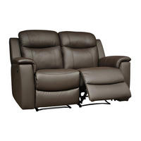 RELAXSOFA - 2 Personen - Leder - Braun - Braun, Leder (156/100/96cm) - Vente-Unique