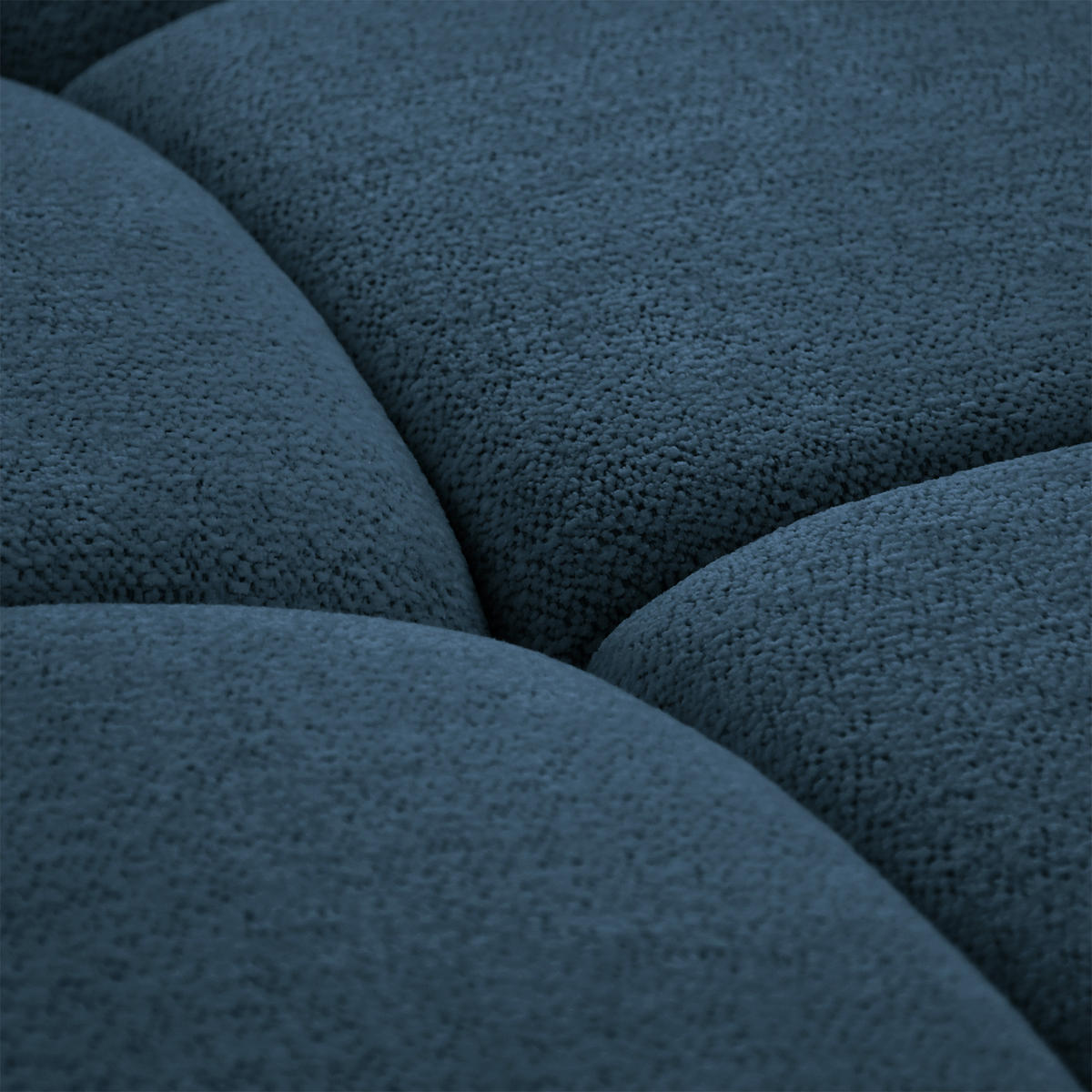 ECKSOFA Sorel Mini mit Automatisch verstellbarer Sitztiefe und Kopfstützen, rechts, Blau - Blau, Textil (275/190cm) - Beautysofa