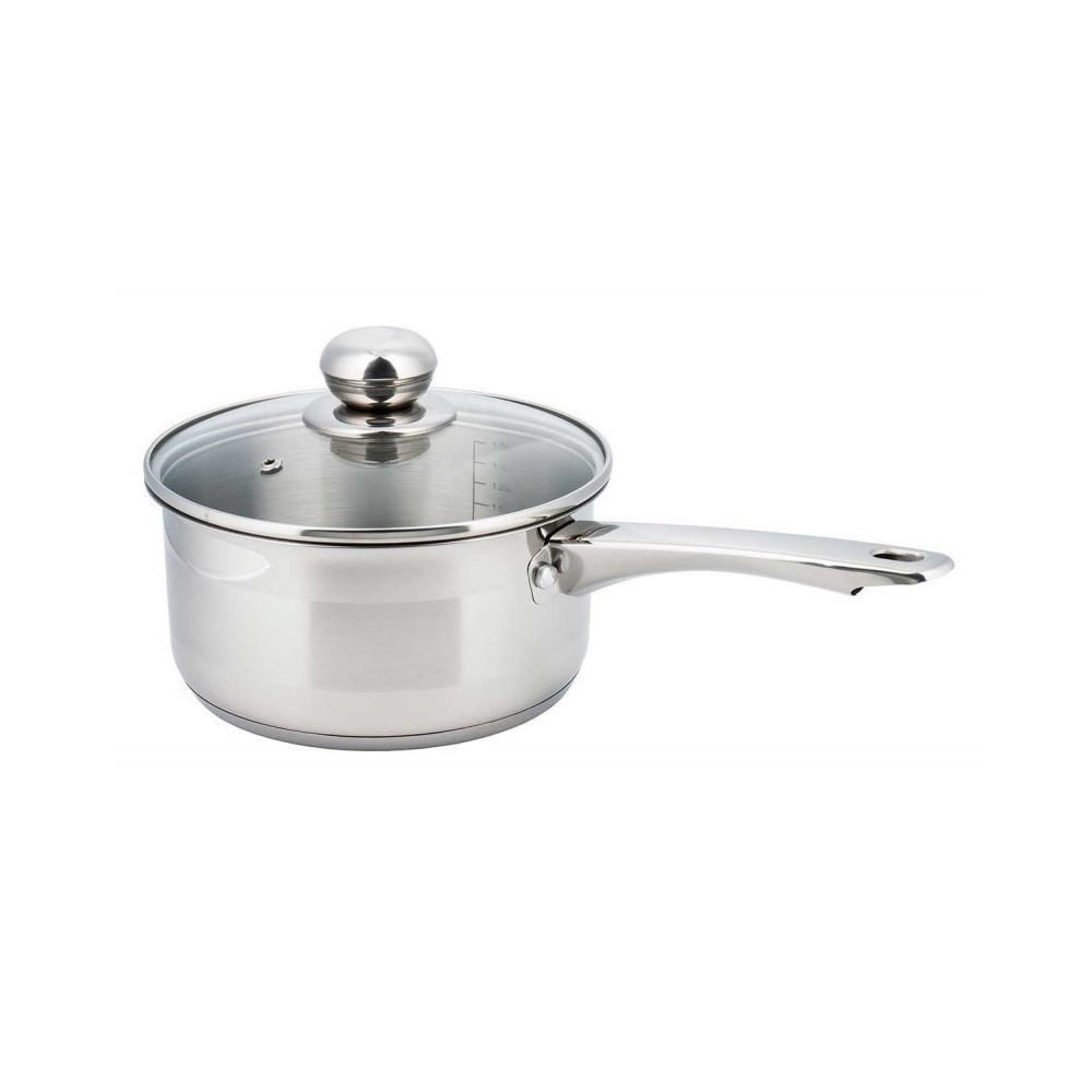 STIELTOPF Silber 12/12/5.5 cm KH4321 - Silberfarben, Glas (12cm) - Kinghoff 