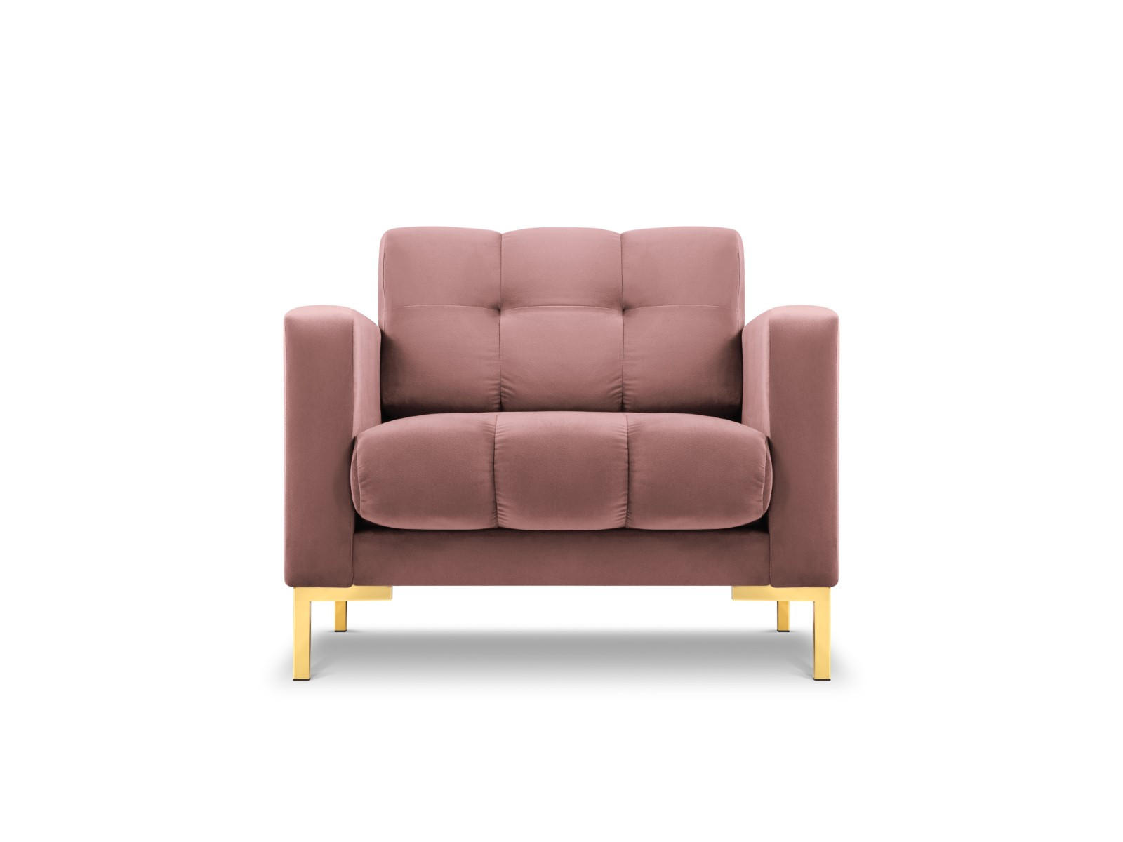 SESSEL Mamaia aus Samt rosa - Pink, Textil (92/75/87cm) - Micadoni