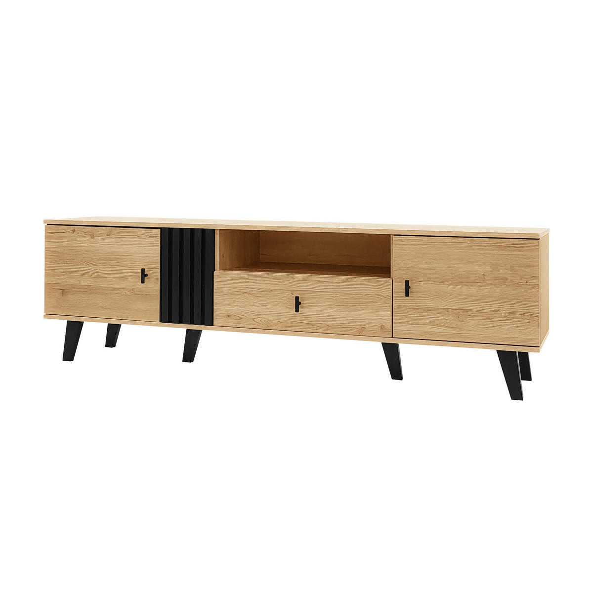 LOWBOARD Natur 170/40/50.5 cm - Naturfarben, Glas (170/50.5/40cm) - PANGIVO