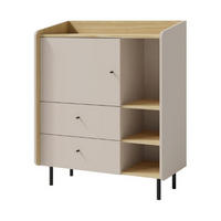 KOMMODE – 95 cm – ALESSIO System – Beige - Beige, Holzwerkstoff (95/115/42cm) - hi-markt