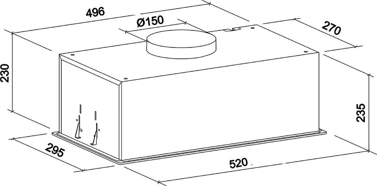 DUNSTABZUGSHAUBE GCH E 217 WH 52 Prime N 52 cm Weiß - Weiß, Metall (52/24.5/29.5cm) - Gurari