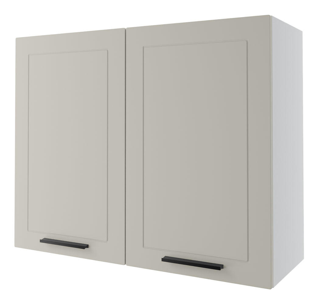 KÜCHENHÄNGESCHRANK Kvantum W3/90 Vanille Matt / Weiß Matt 90 / 32,5 / 72cm - Creme/Weiß, Holz/Holzwerkstoff (90/72/32.5cm) - Feldmann-Wohnen