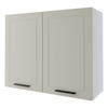 KÜCHENHÄNGESCHRANK Kvantum W3/90 Vanille Matt / Weiß Matt 90 / 32,5 / 72cm - Creme/Weiß, Holz/Holzwerkstoff (90/72/32.5cm) - Feldmann-Wohnen