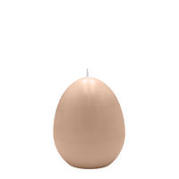 EIKERZEN Portobello Nougat, 60 x Ø 45 mm, 6 Stück - Nussbaumfarben, Paraffin (4.5/6/6cm) - Kopschitz Kerzen