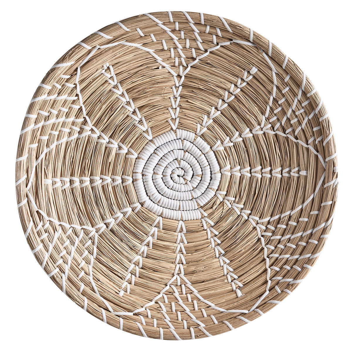 WANDDEKORATION Seegras bunt Bacninh - Multicolor, Naturmaterialien (46/46/7cm) - Beliani