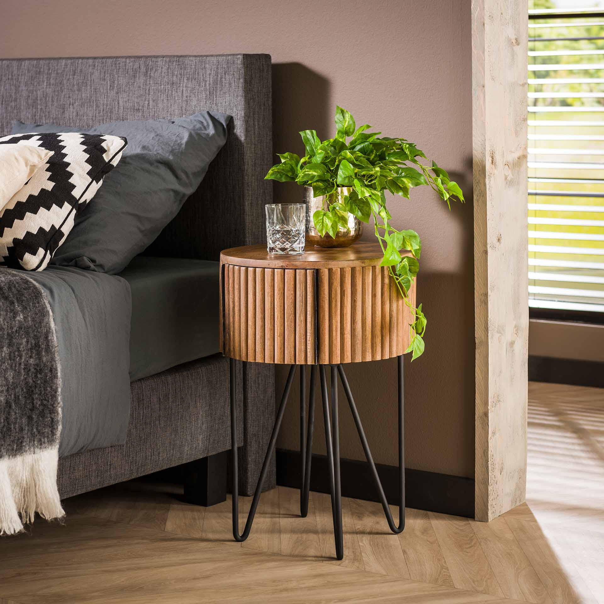 NACHTTISCH Tweak Braun 40/40/60 cm - Braun, Holz (40/60/40cm) - Hoyz Collection
