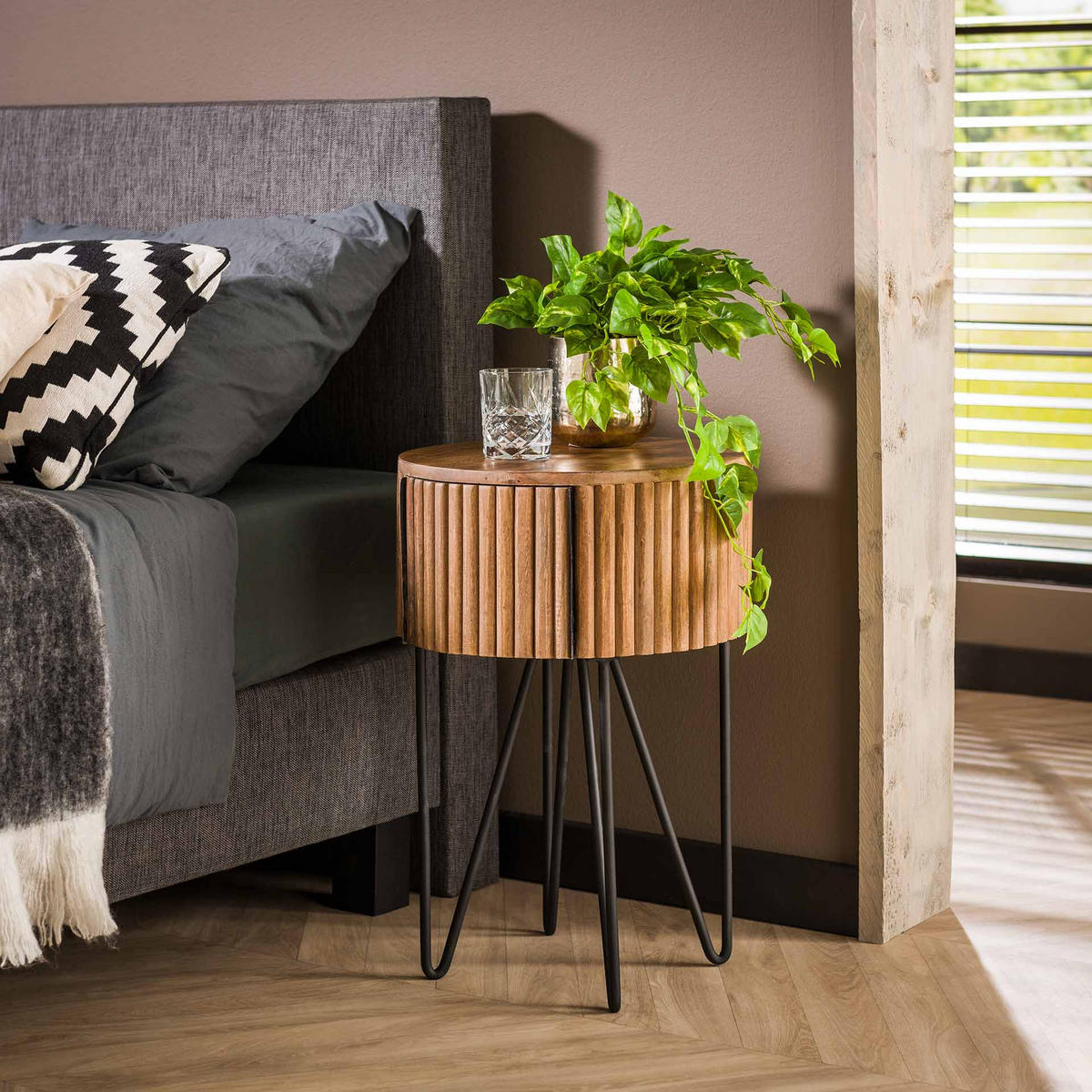 NACHTTISCH Tweak Braun 40/40/60 cm - Braun, Holz (40/60/40cm) - Hoyz Collection