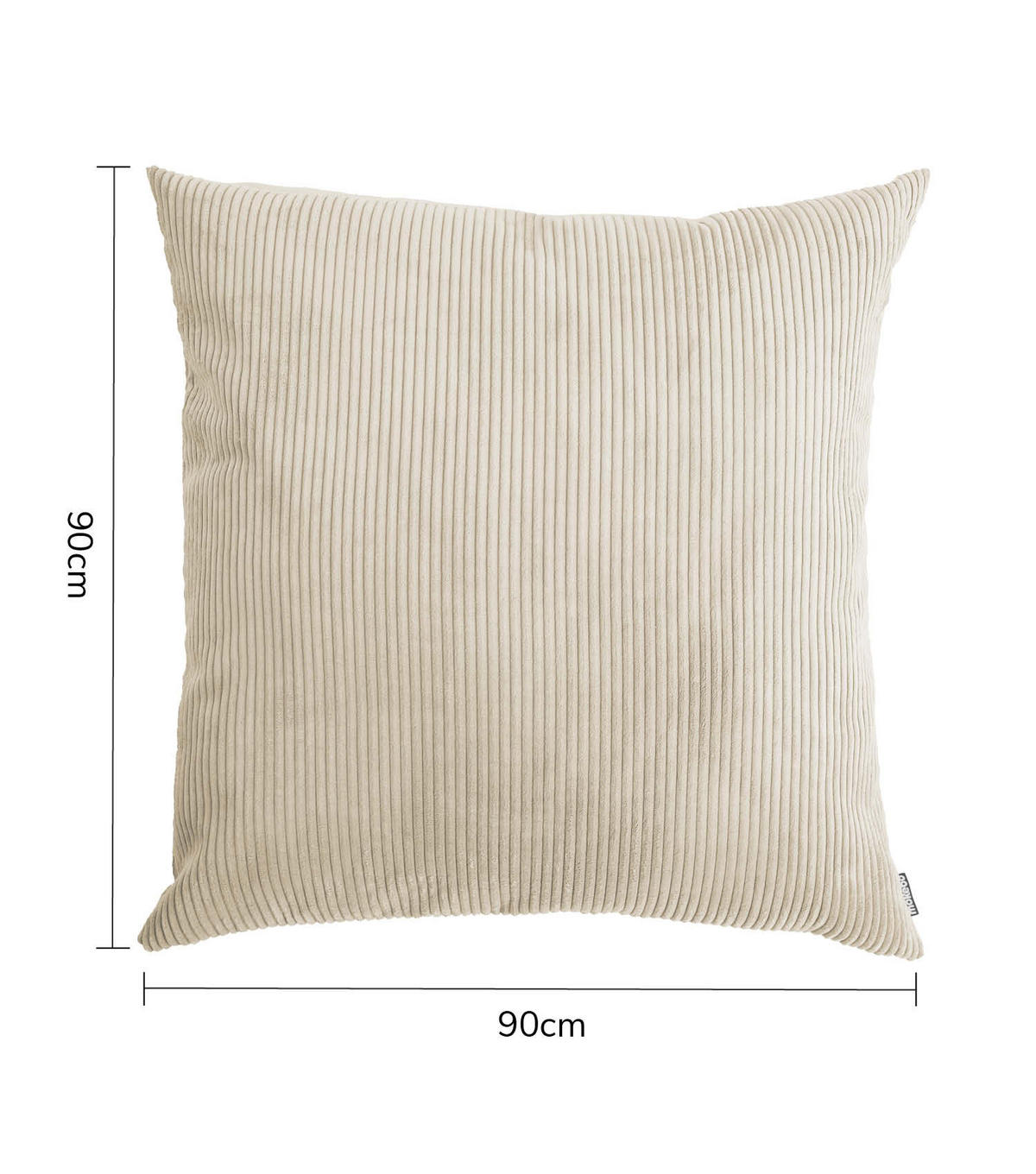 SOFAKISSEN Das Anschmiegsame - Beige, Textil (90/10cm) - Mokebo