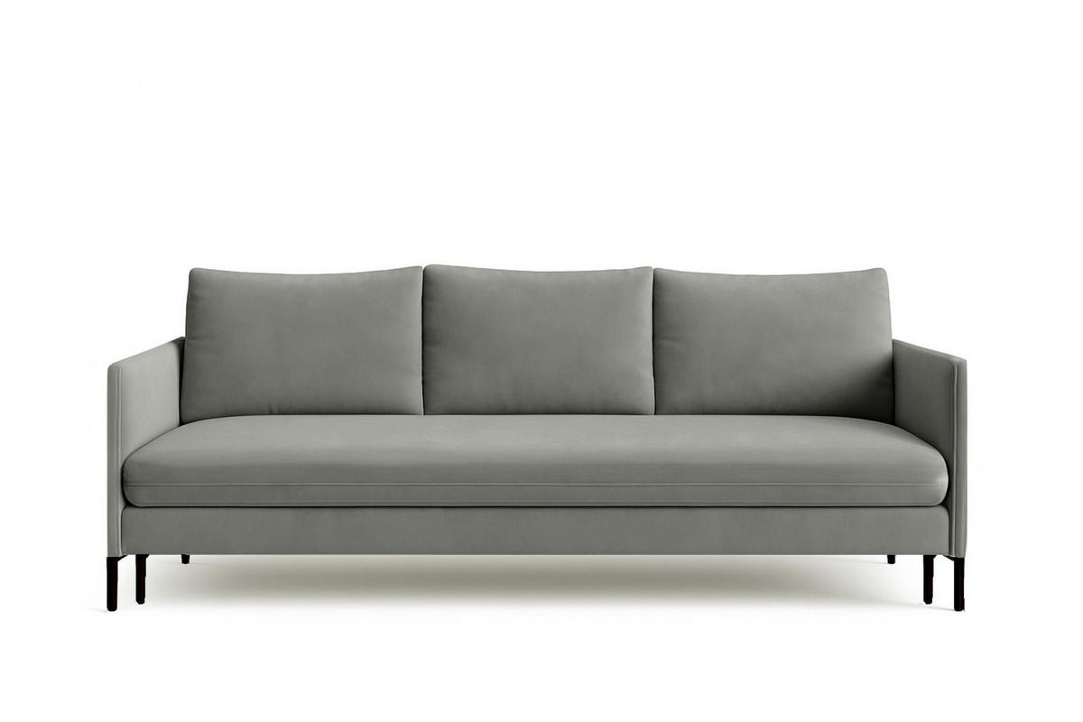 SCHLAFSOFA Belis in Grau - Grau, Holzwerkstoff/Textil (216/95/100cm) - Bettso