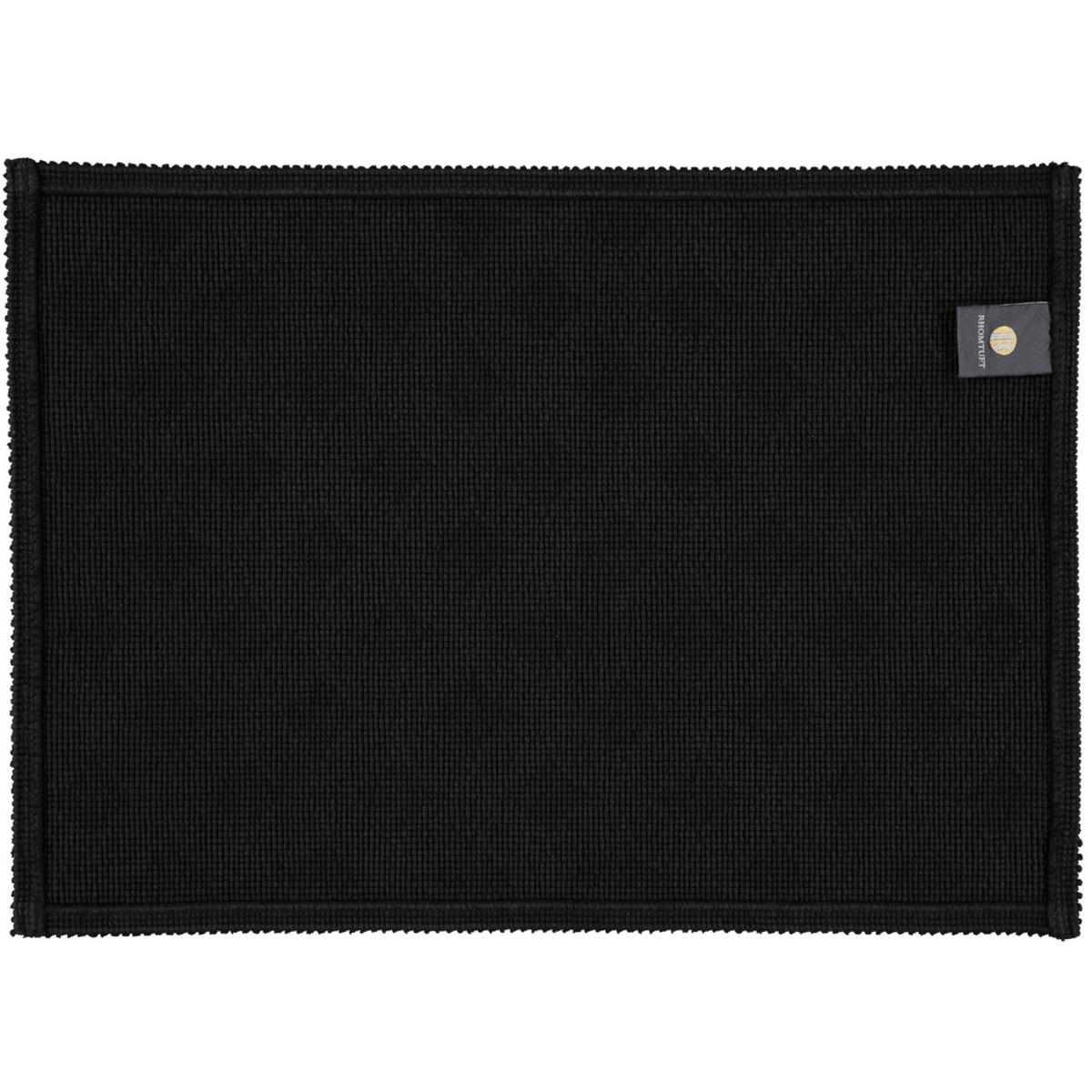 BADEMATTEN SEASIDE SCHWARZ - 15 - Schwarz, Textil (50/70cm) - Rhomtuft