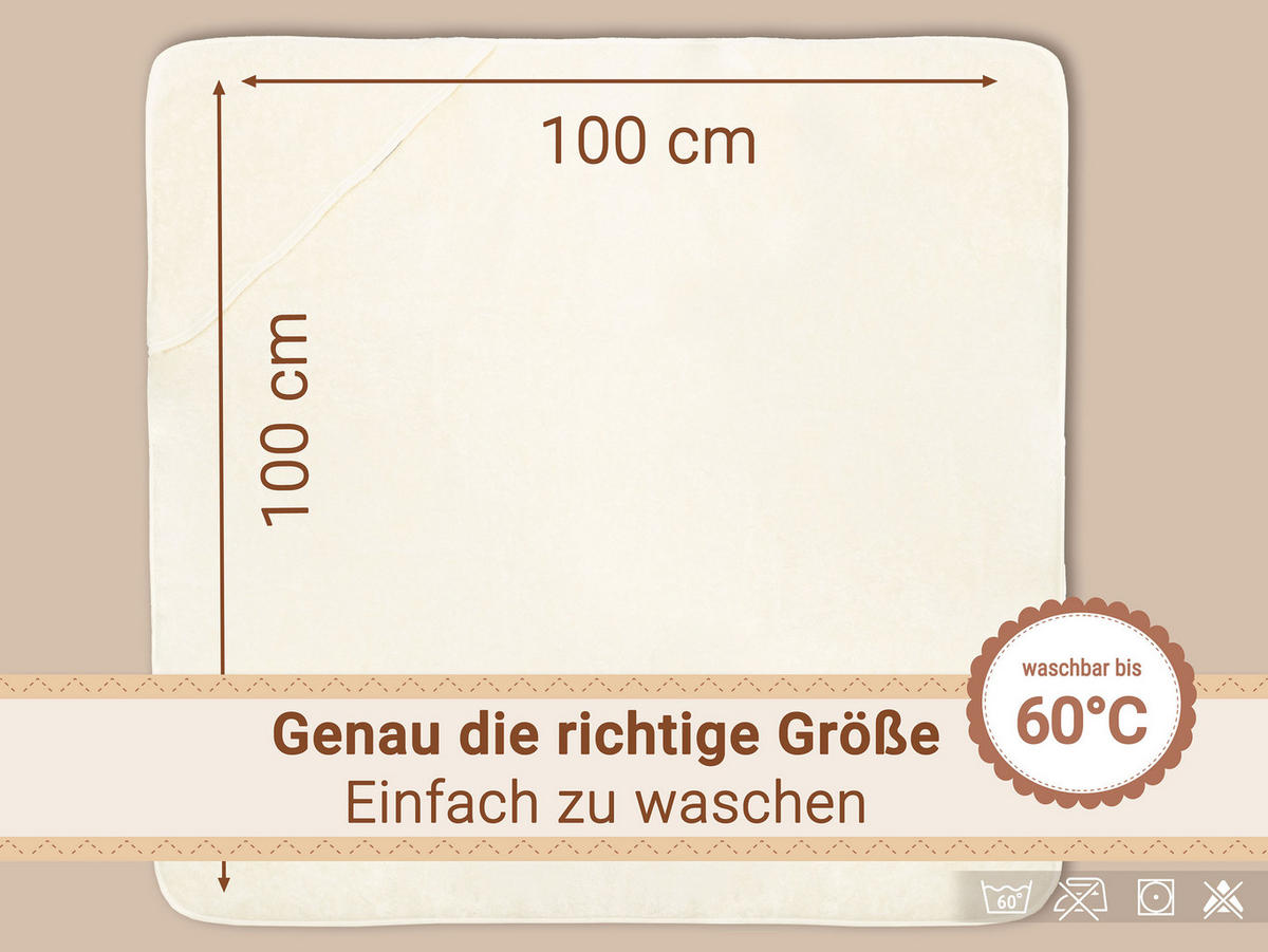 HANDTÜCHER, 100x100 cm, 100% Baumwolle, natur - Beige, Textil (100/100cm) - Zollner