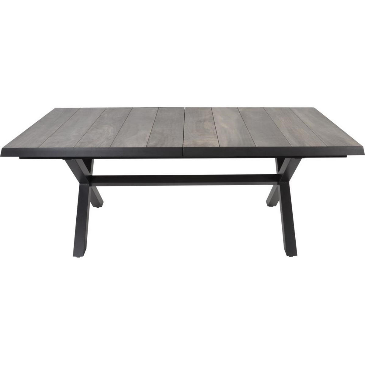 GARTENTISCH Castilla - Anthrazit - 204/102/77 cm - Dunkelgrau, Metall (204/102/77cm) - Lesli Living