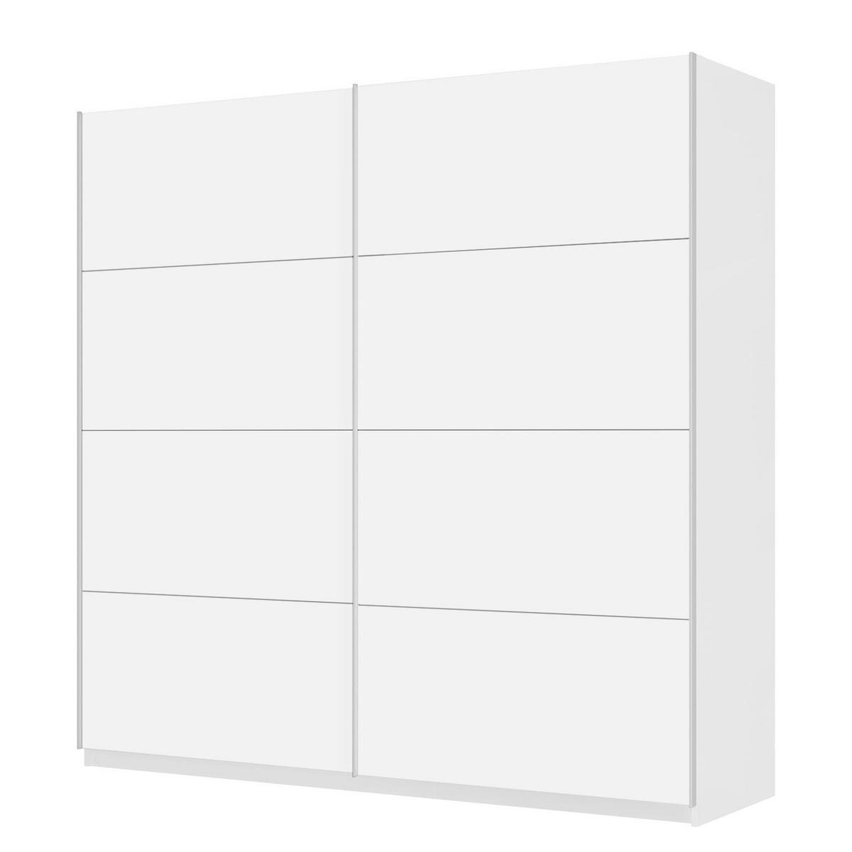 SCHWEBETÜRENSCHRANK - Weiß, Holzwerkstoff (225/222/68cm) - home24