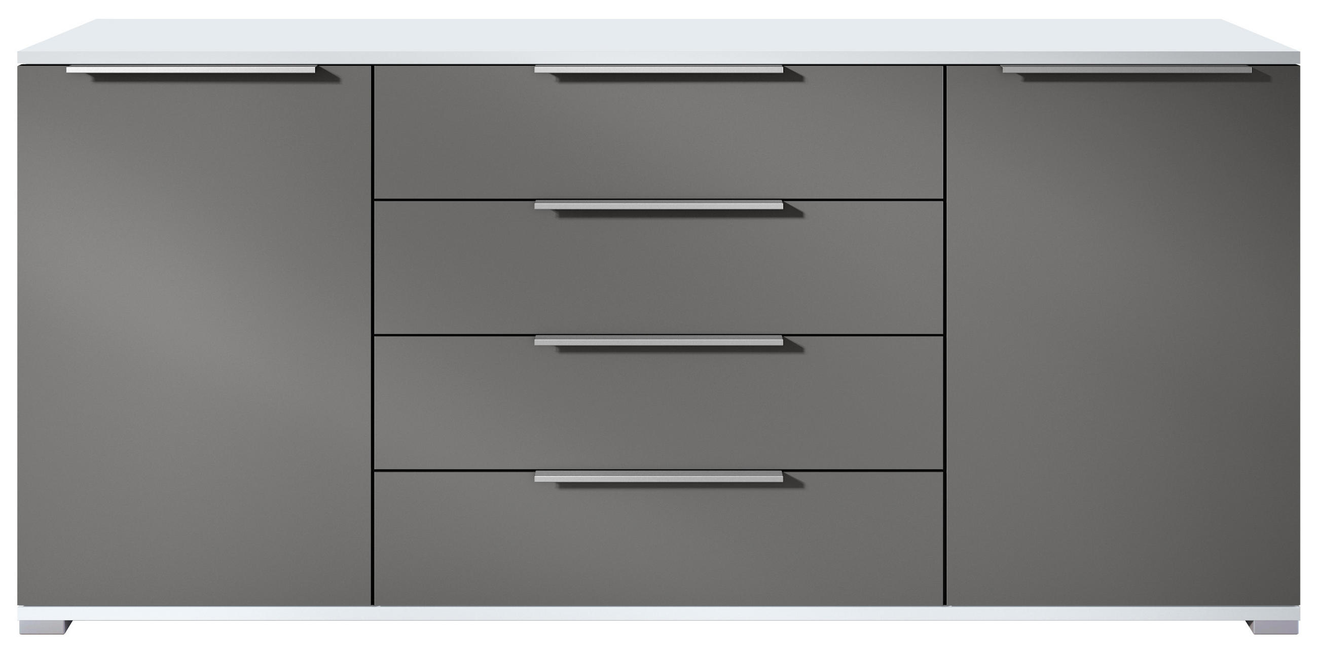 SIDEBOARD Linio Anthrazit matt - Anthrazit, Holzwerkstoff (166.5/75.5/35cm) - Vladon