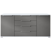 SIDEBOARD Linio Anthrazit matt - Anthrazit, Holzwerkstoff (166.5/75.5/35cm) - Vladon