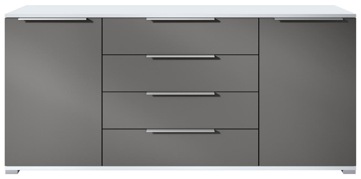 SIDEBOARD Linio Anthrazit matt - Anthrazit, Holzwerkstoff (166.5/75.5/35cm) - Vladon