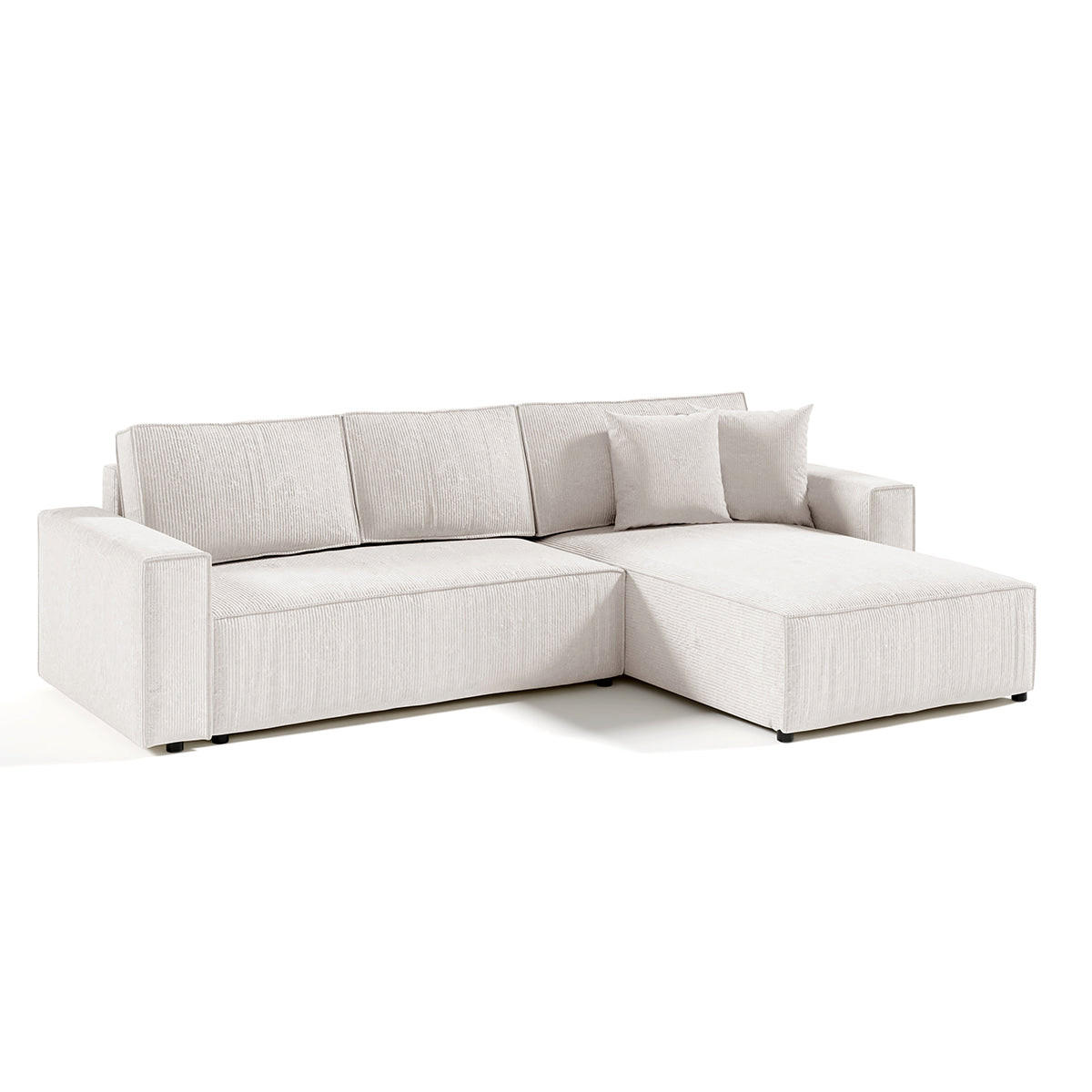 Petits-meubles Ecksofa Weiß 294x185 cm