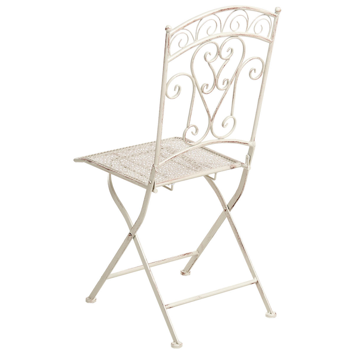 GARTENSTUHL 2er-Set Hellbeige Juina - Beige, Metall (45/95/45cm) - Beliani