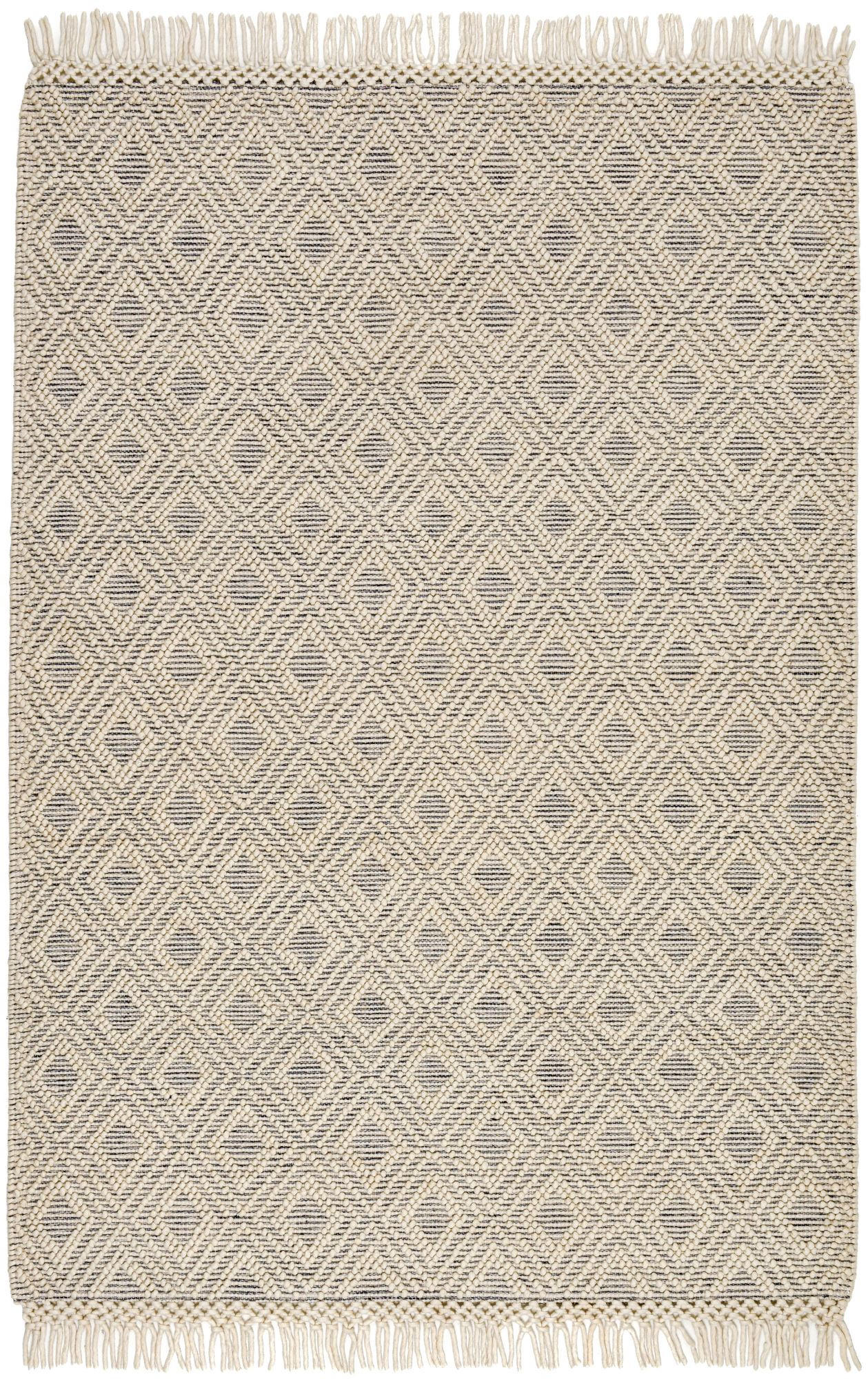 FLACHWEBETEPPICH Macrame Style, beige 170x240 cm - Naturfarben, Textil (170/240cm) - Rug and Roll