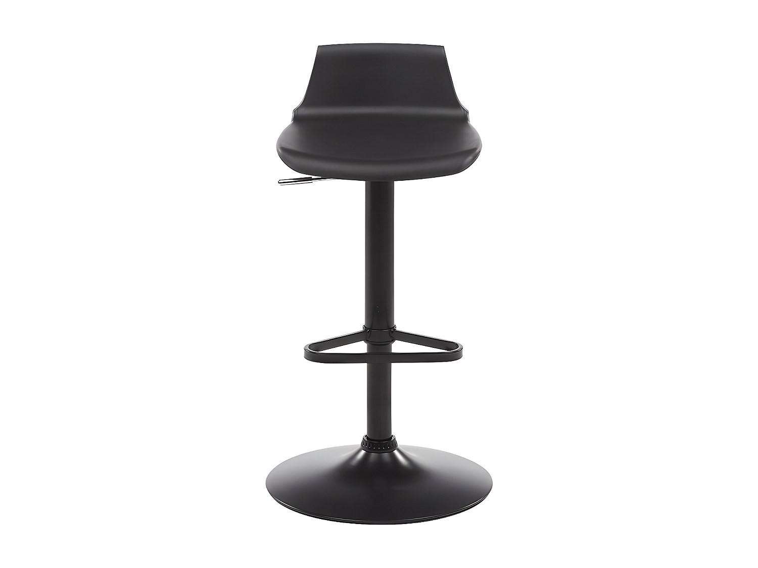 BARHOCKER - 45 cm x 45 cm - Plastik - Schwarz CALAS - Schwarz, Kunststoff (45/95.5/45cm) - Vente-Unique