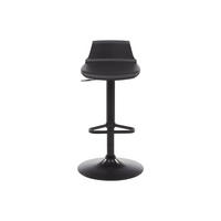 BARHOCKER - 45 cm x 45 cm - Plastik - Schwarz CALAS - Schwarz, Kunststoff (45/95.5/45cm) - Vente-Unique