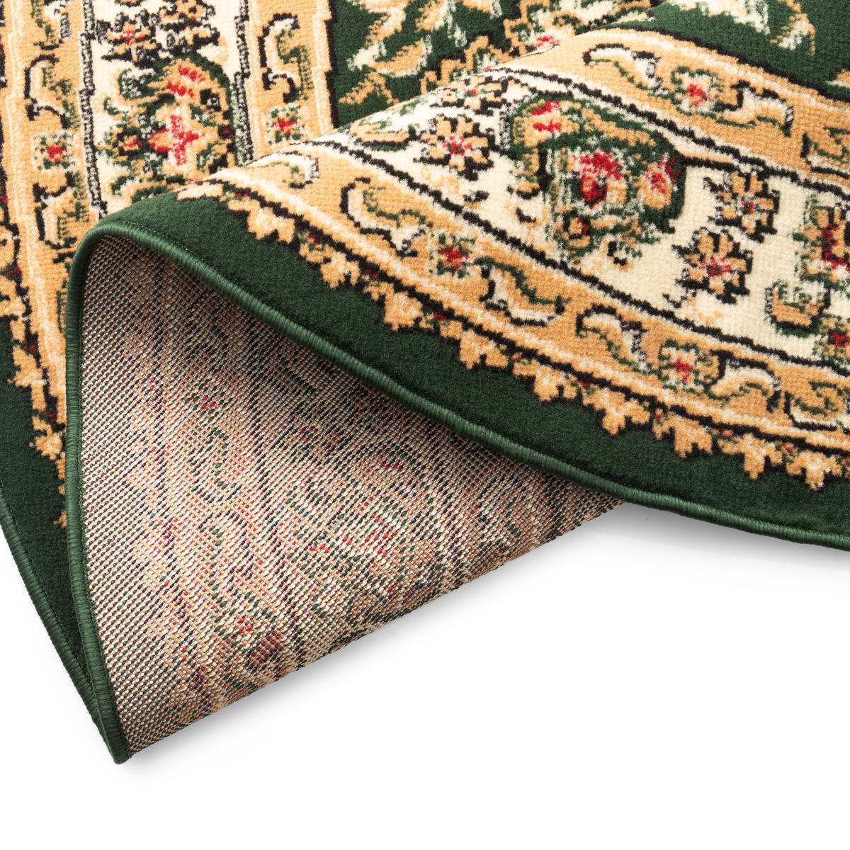 TEPPICH ATLAS oval grün orientalisch 200/300 cm - Grün, Textil (200/300cm) - Tapiso
