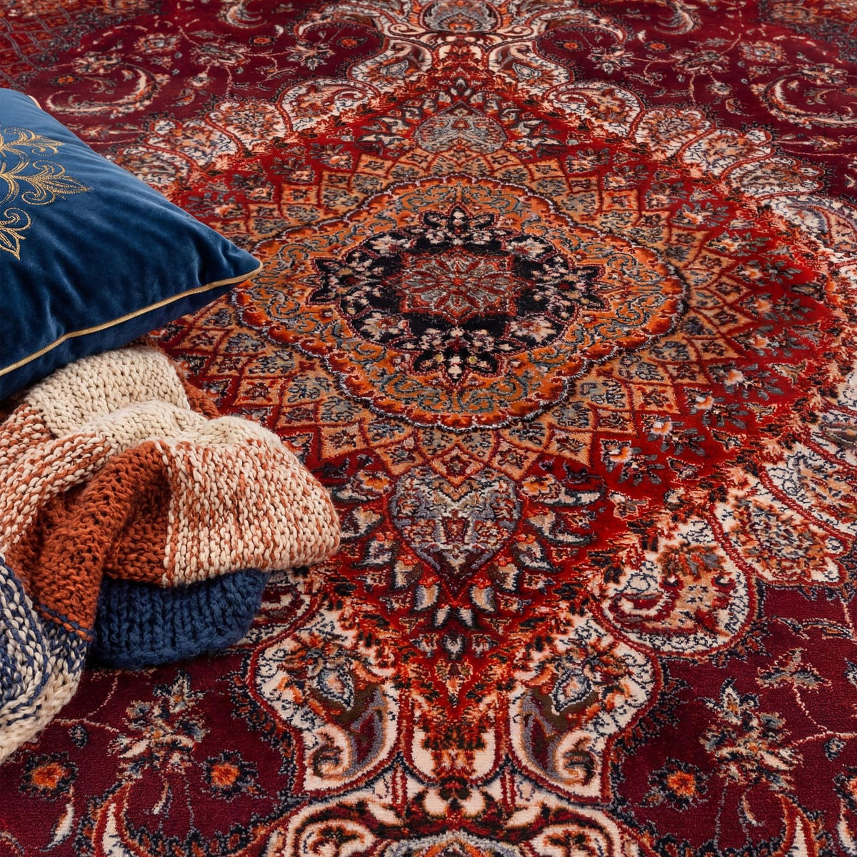 KURZFLORTEPPICH 80/150 cm Seoul 451 - Rot, Kunststoff (80/150cm) - Paco Home