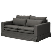 2,5-SITZER SOFA mit Husse - Webstoff - Anthrazit, Textil (180/82/104cm) - home24