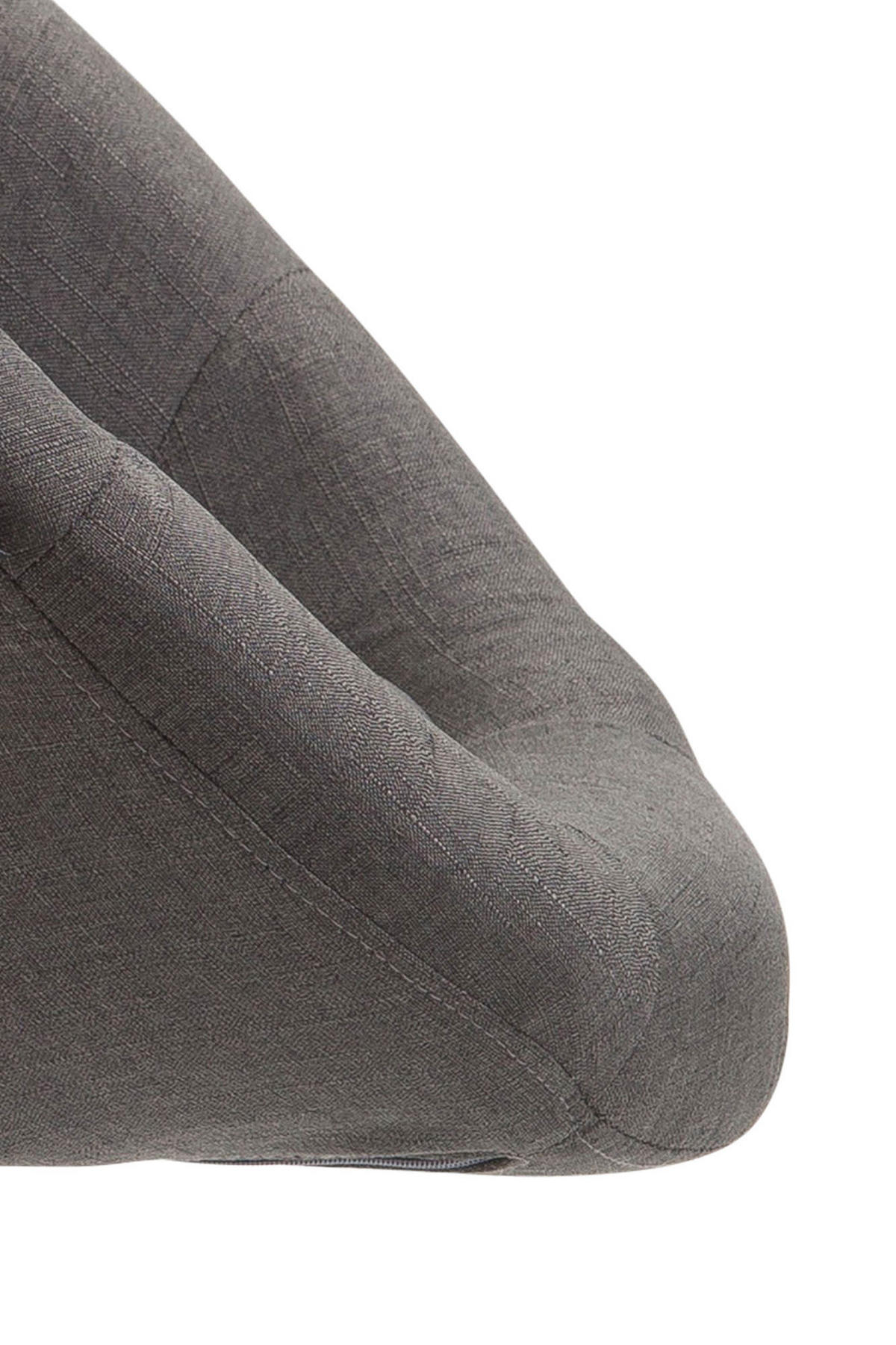 BARHOCKER Stoff dunkelgrau - Chromfarben/Dunkelgrau, Textil/Metall (65/107/57cm) - CLP