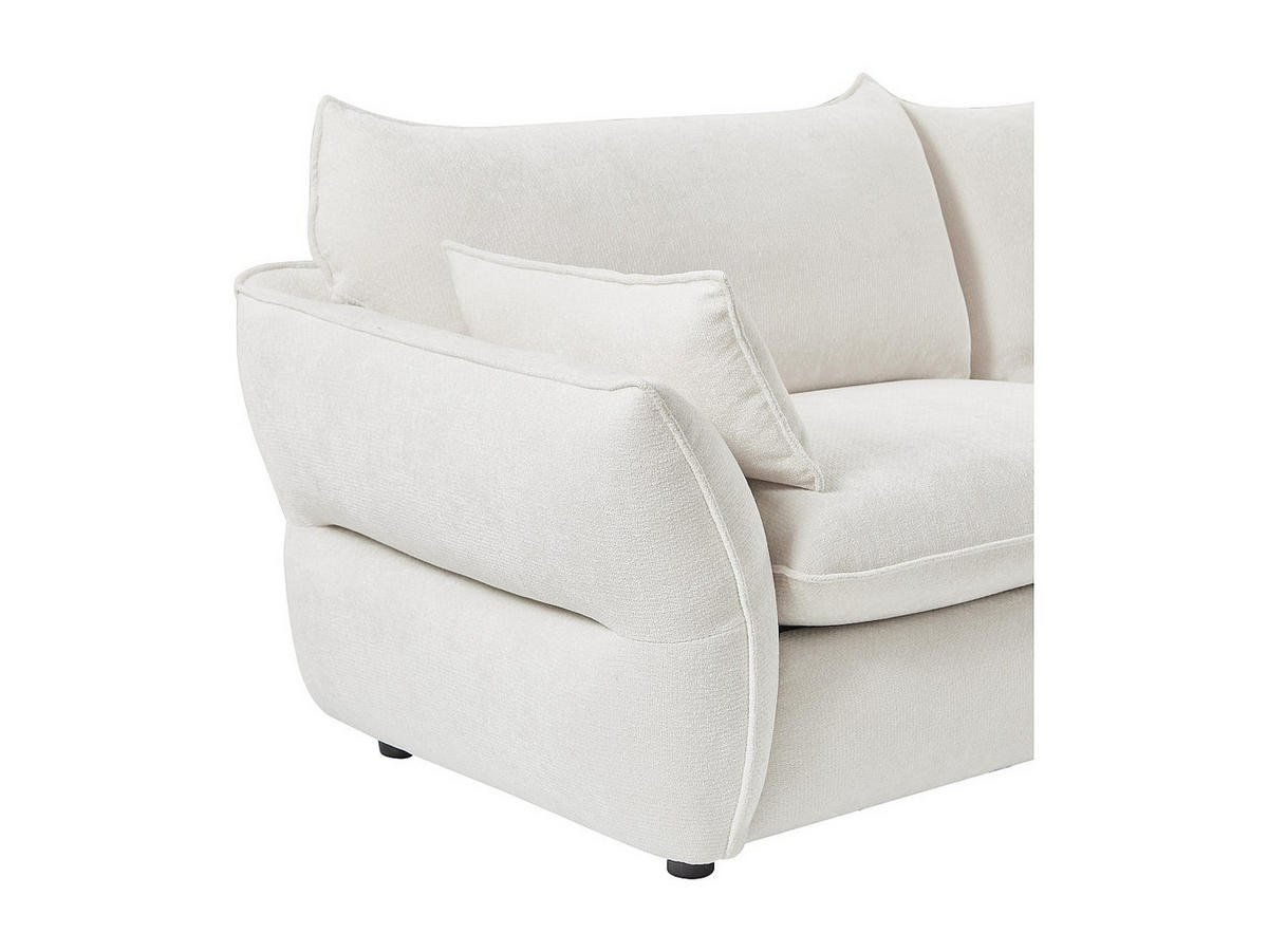 SOFA ohne Schlafmöglichkeit - -Sitzer - Stoff - Elfenbeinfarben - - Weiß, Textil (246/84/98cm) - Vente-Unique