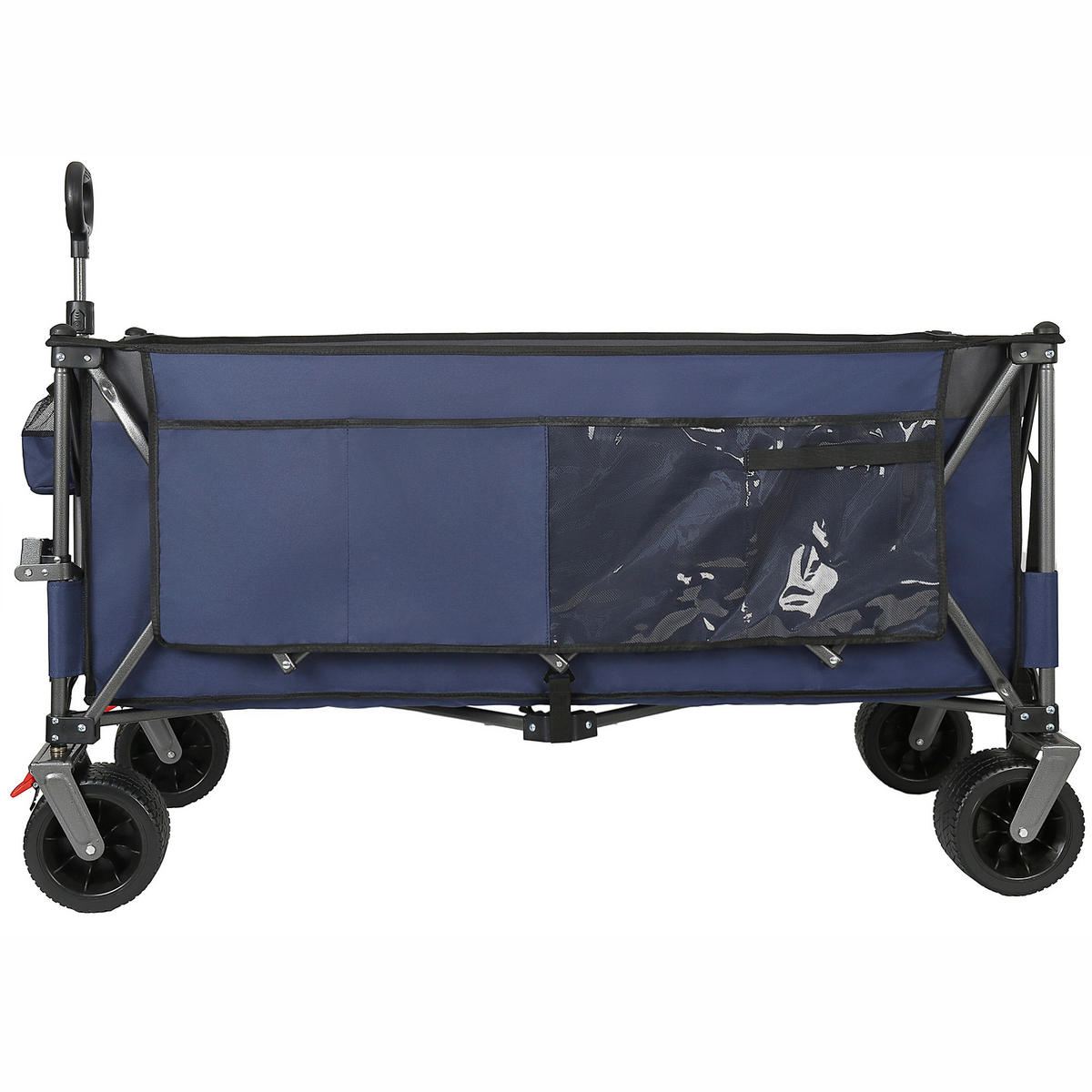 TRANSPORTWAGEN, extra groß faltbar, 300L, 250kg, Vier-Wege-Montage, blau - Grau, Metall (26.5/73/41.5cm) - Vallsero