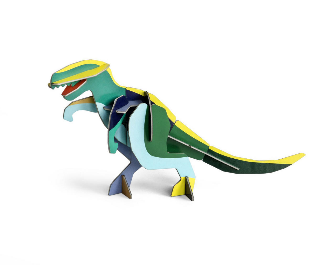 DEKOFIGUR Leuchtender Dino 9/19 cm - Multicolor, Wellpappe (9/19/35cm) - KUNSTLOFT