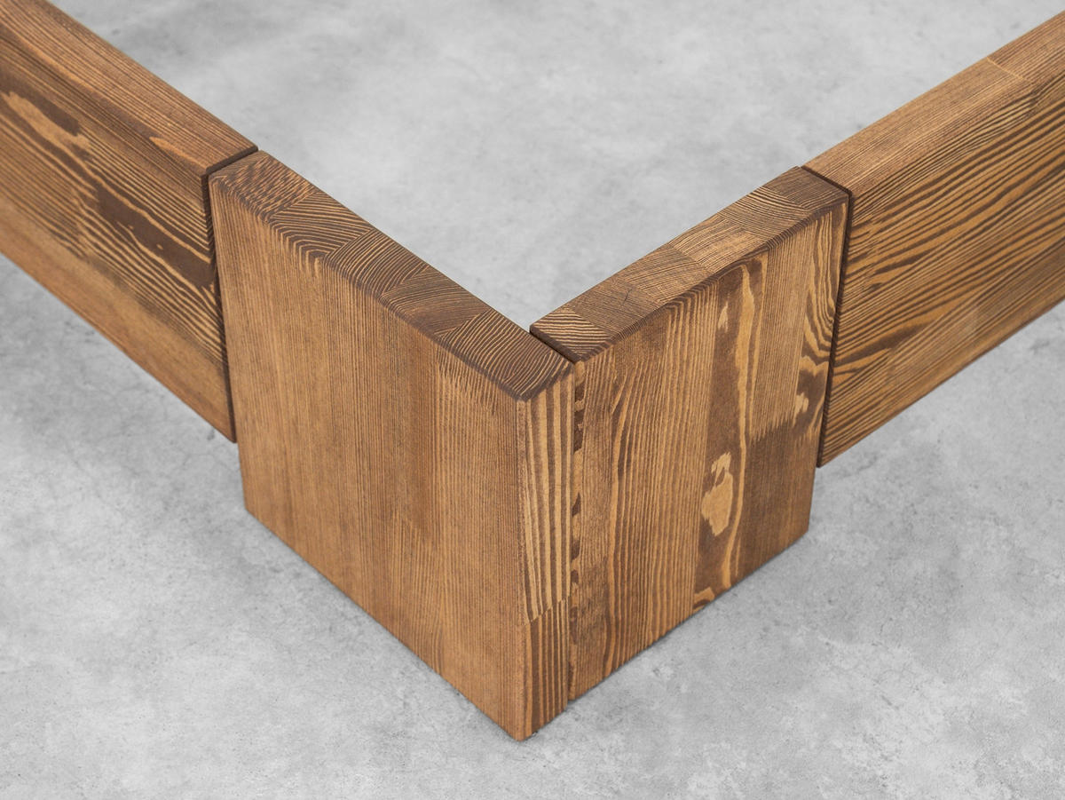 BETT aus Massivholz MARIKA III - Dunkelbraun, Holz (160/200cm) - Seart