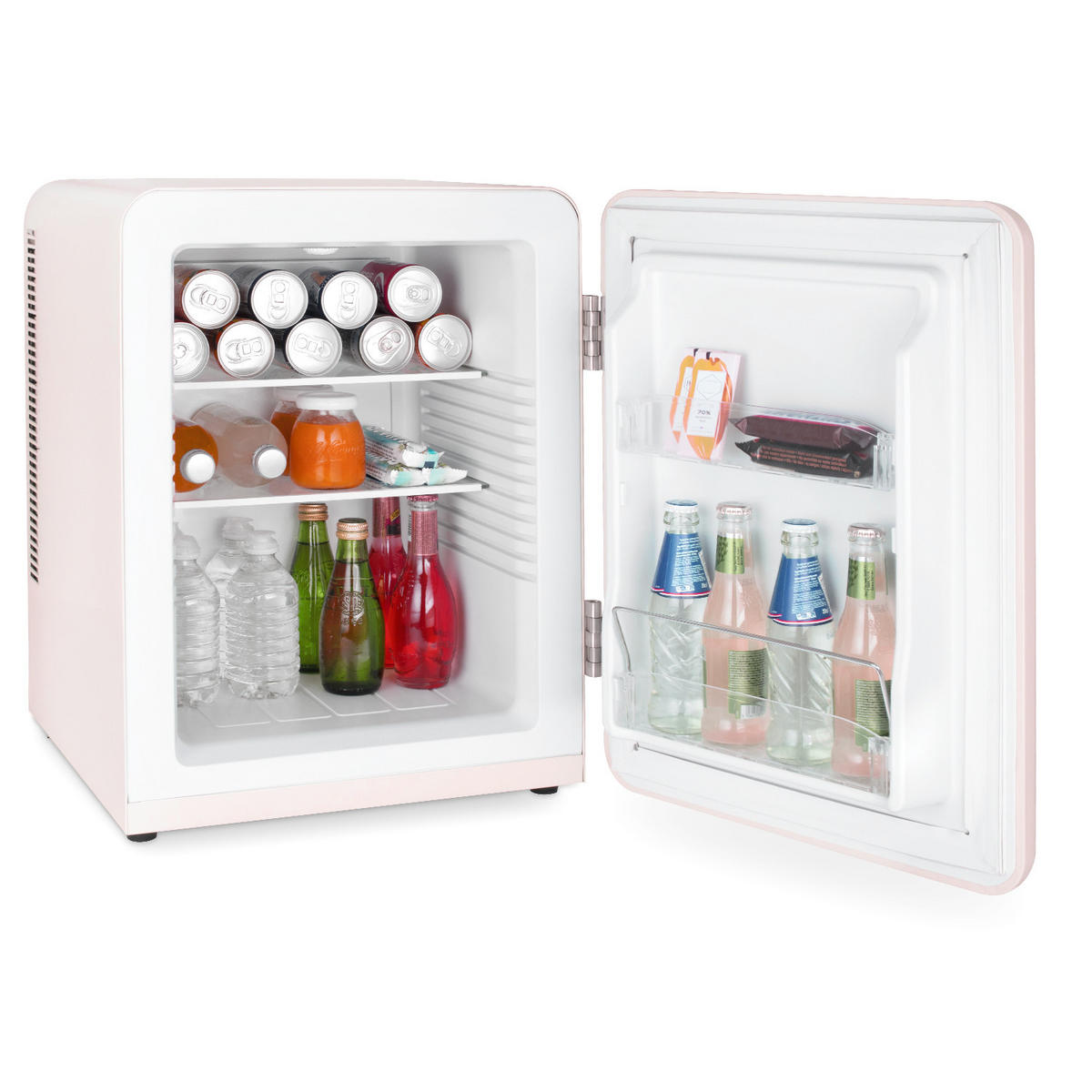MINI-KÜHLSCHRANK TOAD6, Pastellrosa, 31L - Rosa, Metall (42/54/48cm) - HKoenig