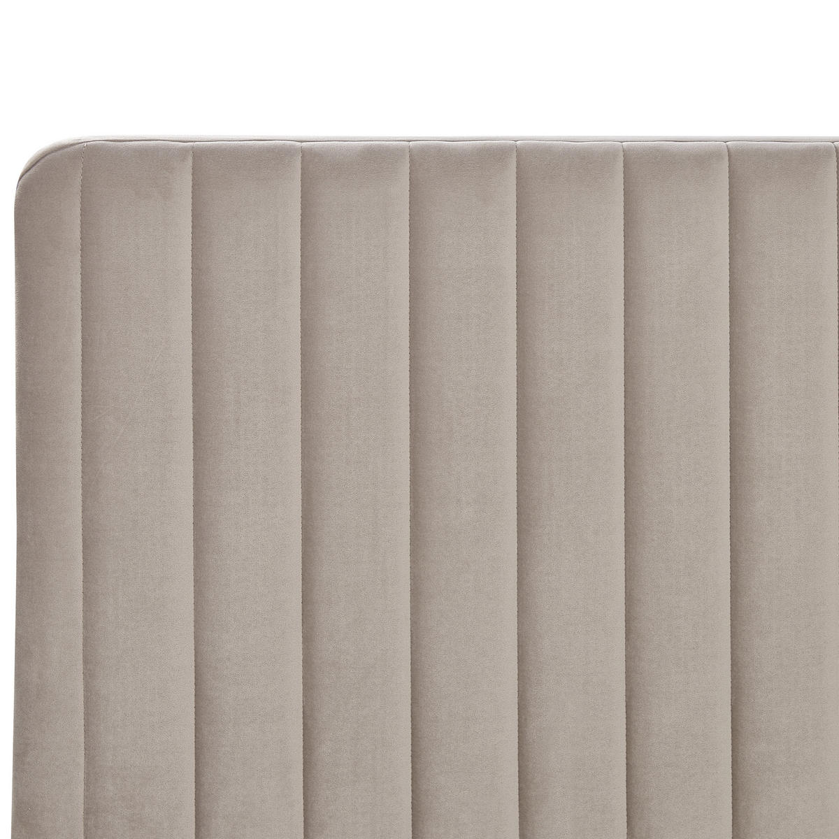 POLSTERBETT 180/200cm Taupe Lunan - Taupe, Textil (180/200cm) - Beliani