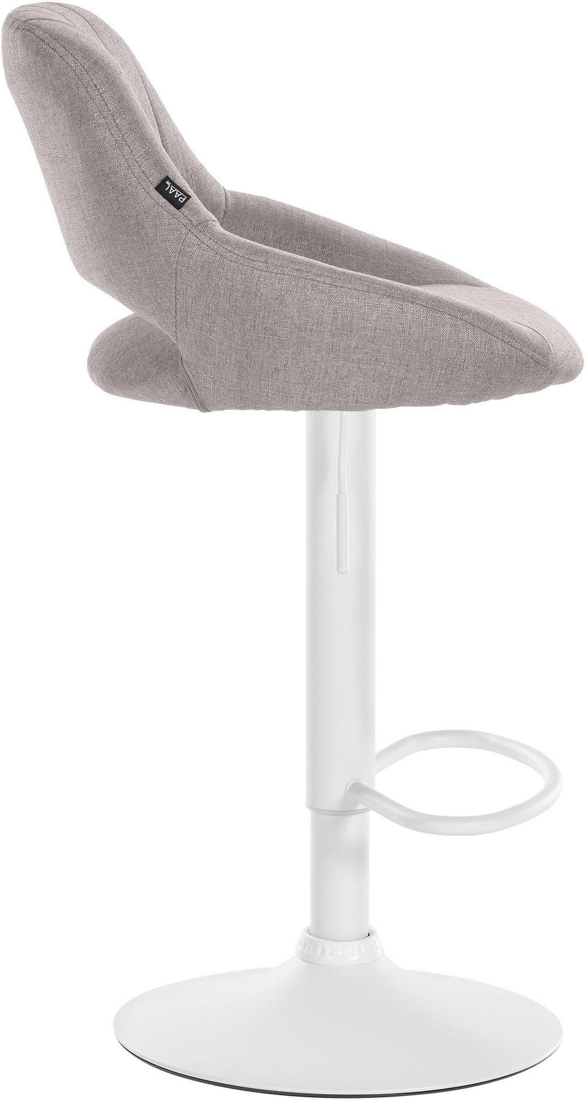 BARHOCKER 2er Set Stoff grau - Grau, Textil (47/85/48cm) - CLP