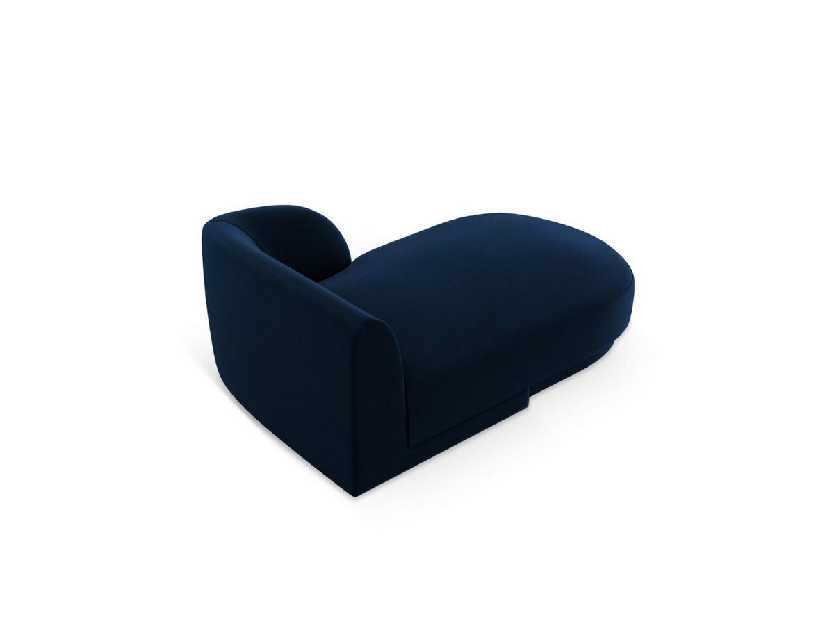 CHAISELONGUE rechts Miley aus Samt königsblau - Blau, Textil (90/70/156cm) - Micadoni